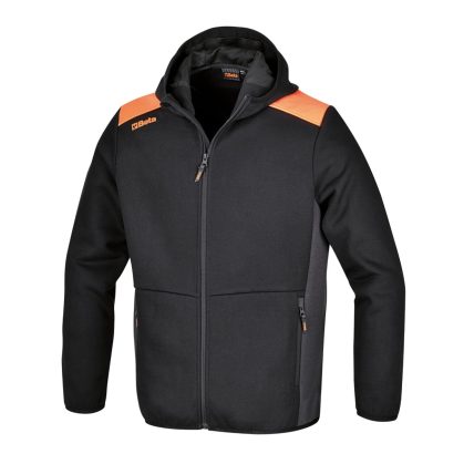   7566NG XL Hosszú cipzáras kapucnis felső, antracitszürke betétekkel