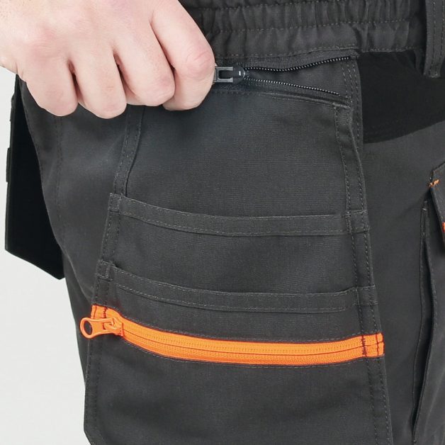 7819G/XXL Sokzsebes munkanadrág, levehetőlengőzsebekkel