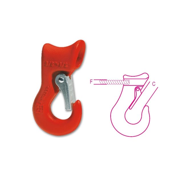 8062 16 Szemes horog ötvözött acélból