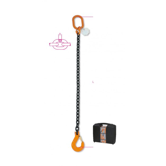 8091 D8-2 rögzítő emelőheveder 1 karos lánc táskában
