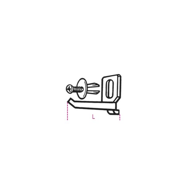 KIT/GPS-90 mm 40 mm akasztó tiplivel és csavarral