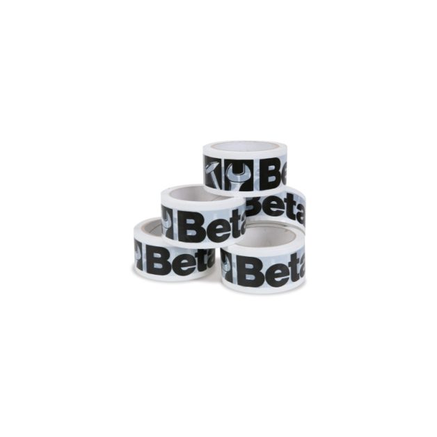 9589B/36 36 tekercs ragasztószalag logoval, fehér