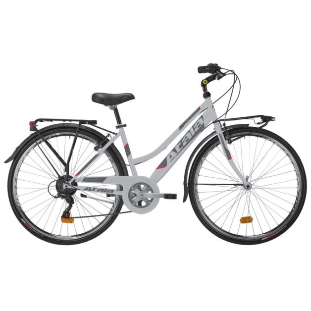 9599CB-WN Atala® city bike, alumínium váz, 6 sebességes Shimano® váltó, V-Brake® fék, 28" alumínium kerekek, szürke