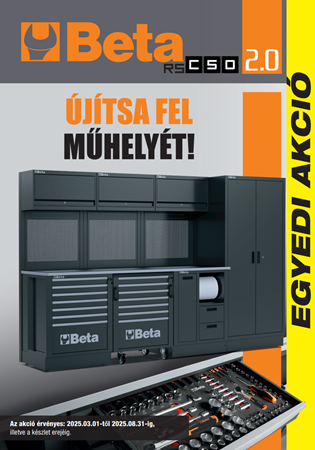 Beta RSC50 műhelyberendezés promóció